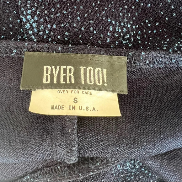 Vintage Byer Too! Stretchy Sparkle Blue Maxi Dress - Picture 6 of 8